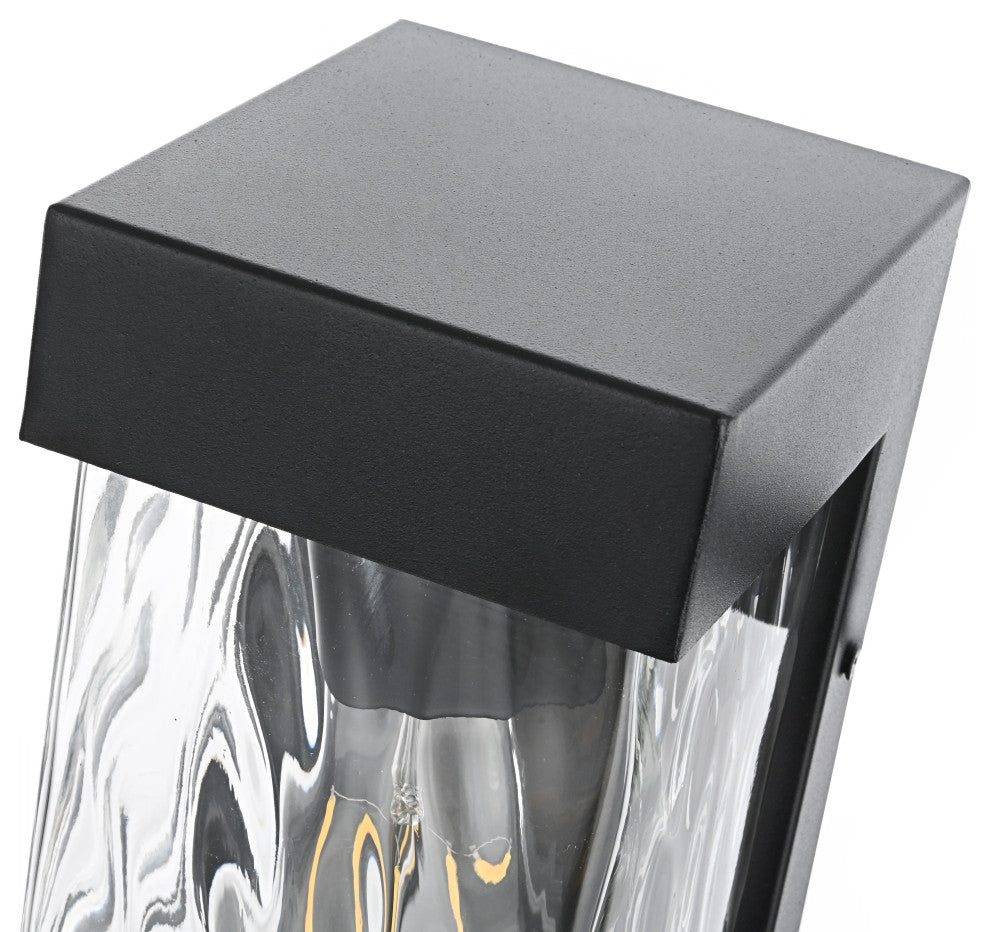 Home Living 9" Outdoor Wall Sconce, Black