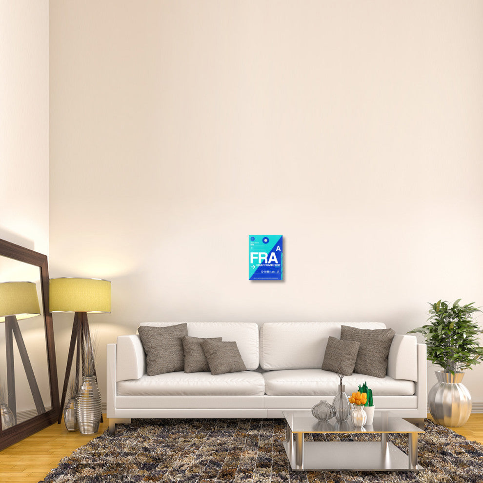 "FRA Frankfurt Luggage Tag 1" Fine Art Print