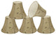 30009-5 Small Bell  Chandelier Clip On Lamp Shade Gold 3"x6"x5"