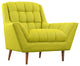 Modern Contemporary Fabric Armchair , Green, Fabric