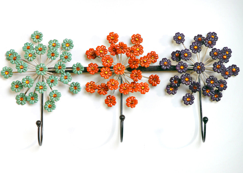 Sculptural Flower Hooks