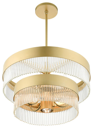 Livex Lighting Norwich 7 Light Soft Gold Chandelier
