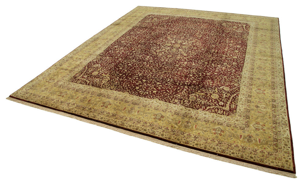 Rug N Carpet - Hand-Knotted Oriental 11' 11" x 15' 1" Large Oushak Area Rug