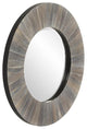 Howard Elliott Henley Round Wood Mirror