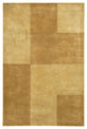 Antara Contemporary Area Rug, Gold and Brown, 5'x7'6"