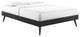 Margo King Wood Platform Bed Frame Black