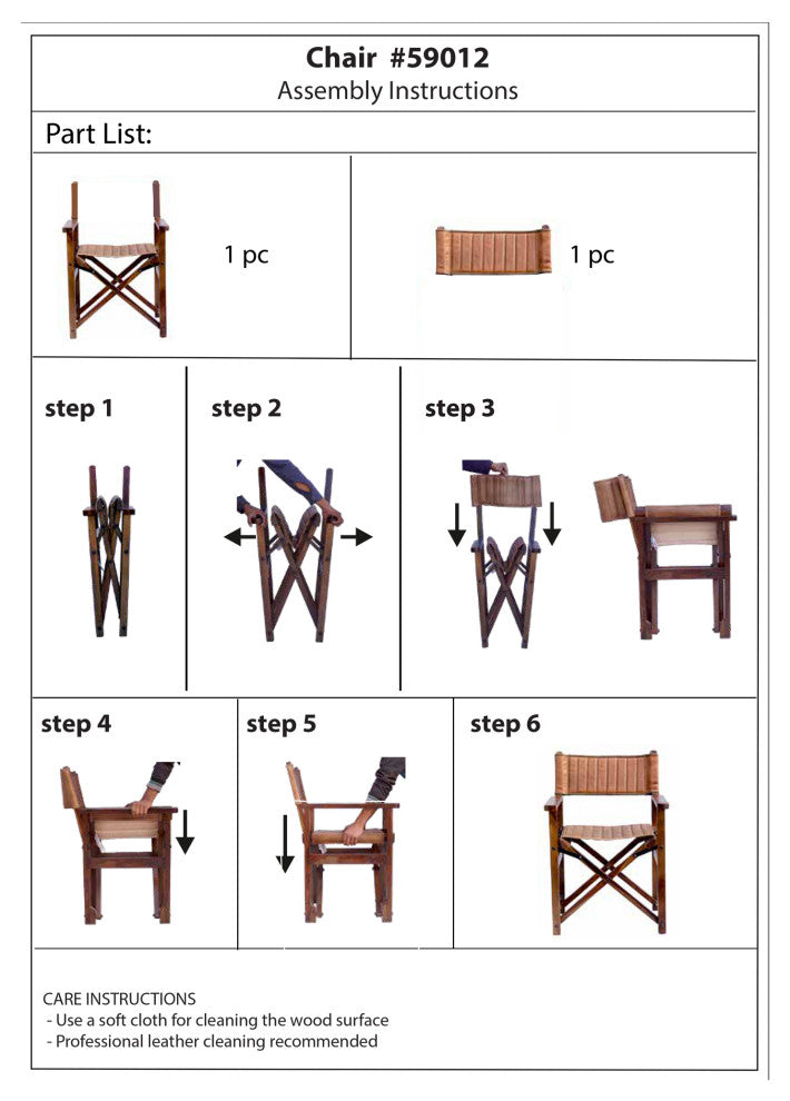 Leather Director's Chair