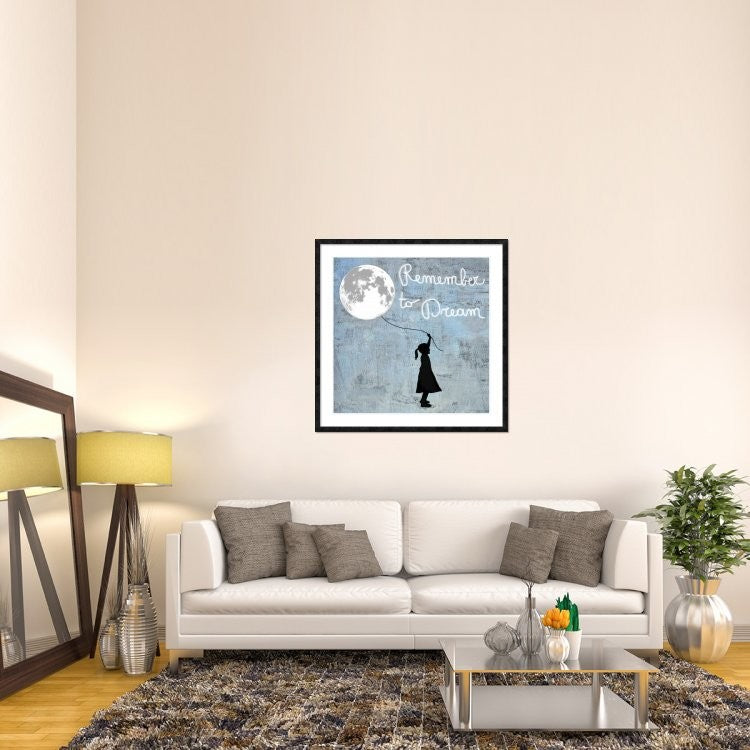 "Remember to Dream" Framed Digital Print by Masterfunk Collective, 44x44"