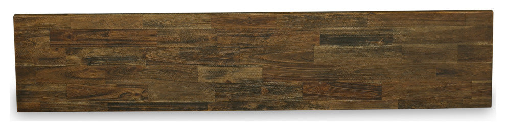 X-Style 15X72 In Dining Bench, Black Leg, Distressed Jacobean 418 Top Finish