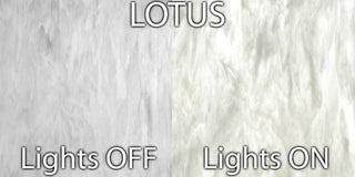 Small Jezebel Signature Flame Pendant, Lotus, Matte Black Base