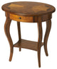 Jeanette Oval Accent Table, Medium Brown