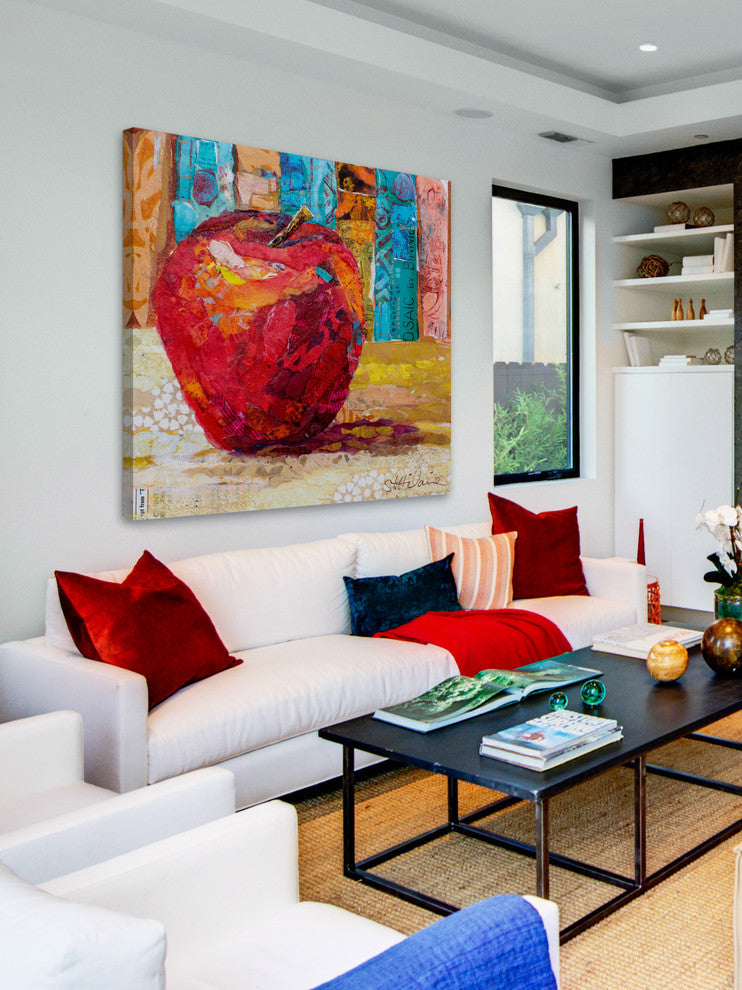 "Red Temptation" Painting Print on Wrapped Canvas, 40x40