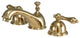 Kingston Brass Widespread Bathroom Faucet With Brass Pop-Up, Polished Brass