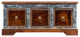 Wood and Hand Painted Storage Coffee Table