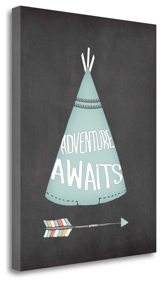 "Teepee Adventure Awaits" By Jo Moulton, Giclee Print on Gallery Wrap Canvas