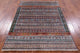 Handmade Tribal Persian Gabbeh Wool Rug 5' 1" X 6' 10" Q9915