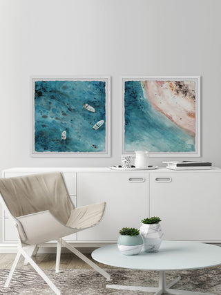Perfect Getaway Diptych, 64"x32"