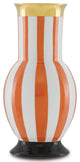 De Luca Coral Stripe Vase