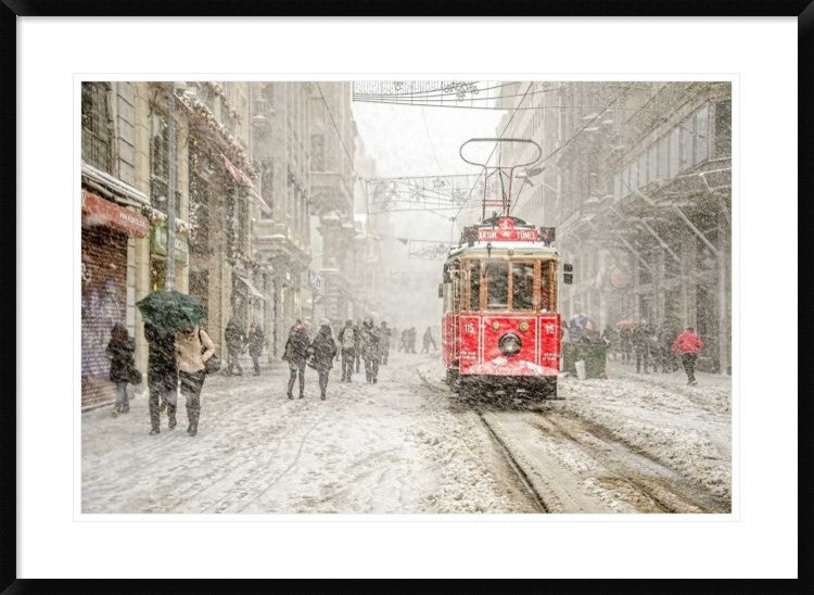 "Beyoa? Lu" Framed Digital Print by Murat Bakmaz, 38x27"