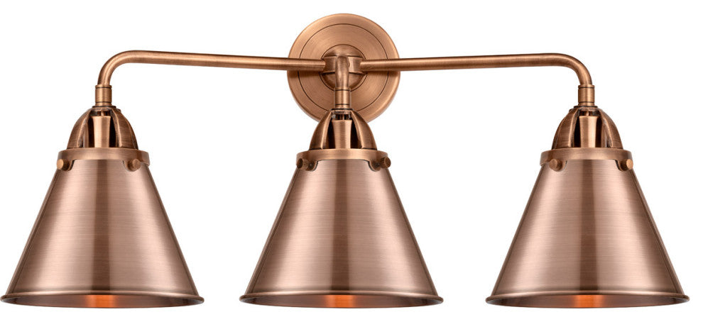 Innovations 288-3W-AC-M13-AC 3 Light Vanity Light, Antique Copper