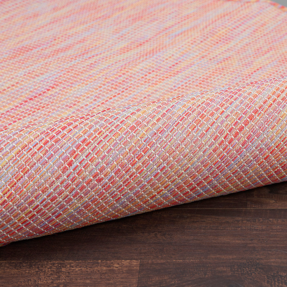 Positano Contemporary Area Rug, Rainbow, 7'x10'