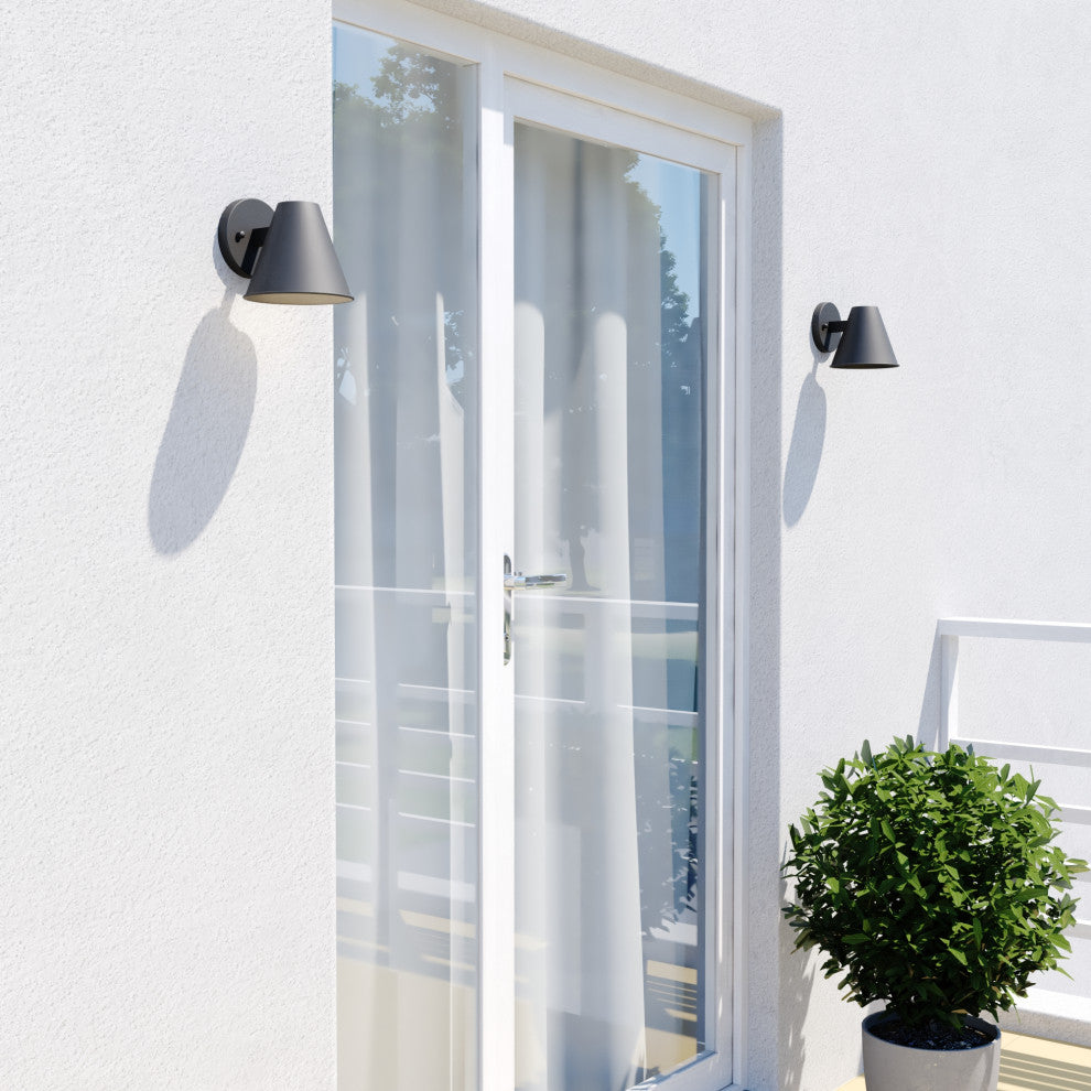 Smith 6.5" Outdoor Wall Light Textured Black