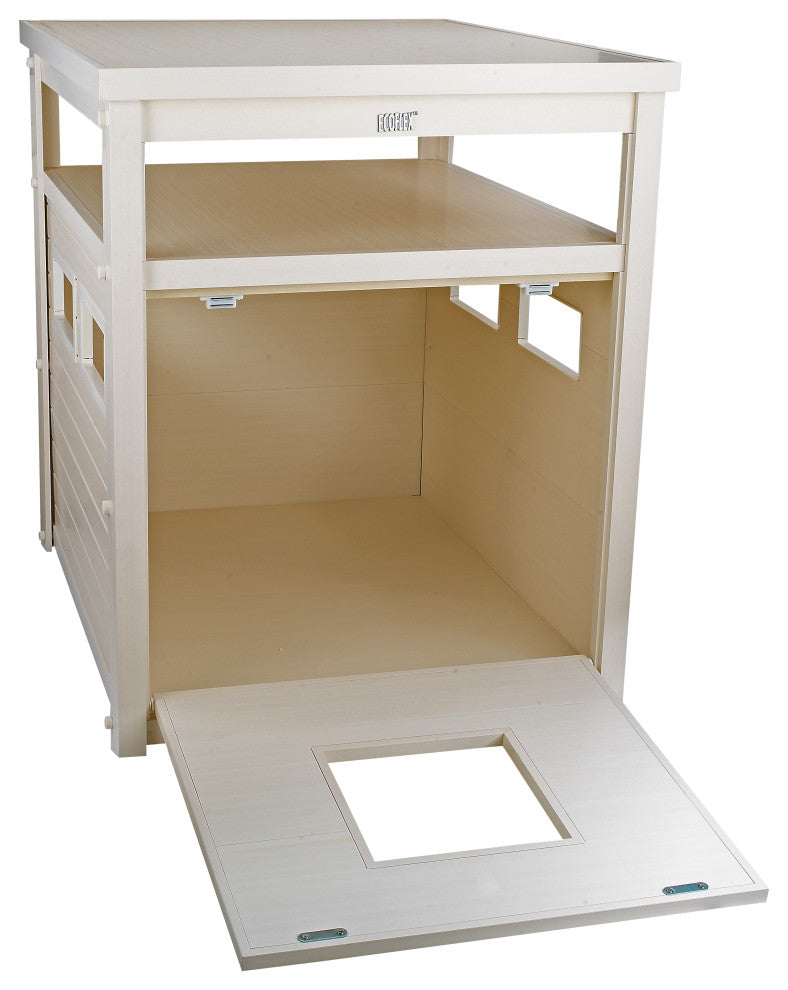 ECOFLEXÂ® Litter Box Cover End Table, Antique White, Jumbo