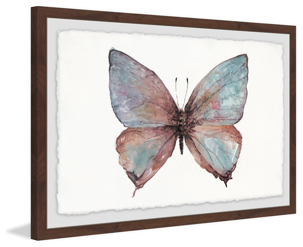 "Grand Pastel Wings" Framed Painting Print, 18"x12"