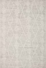 Loloi II Kamala Ivory / Silver 6'-7" x 9'-6" Area Rug