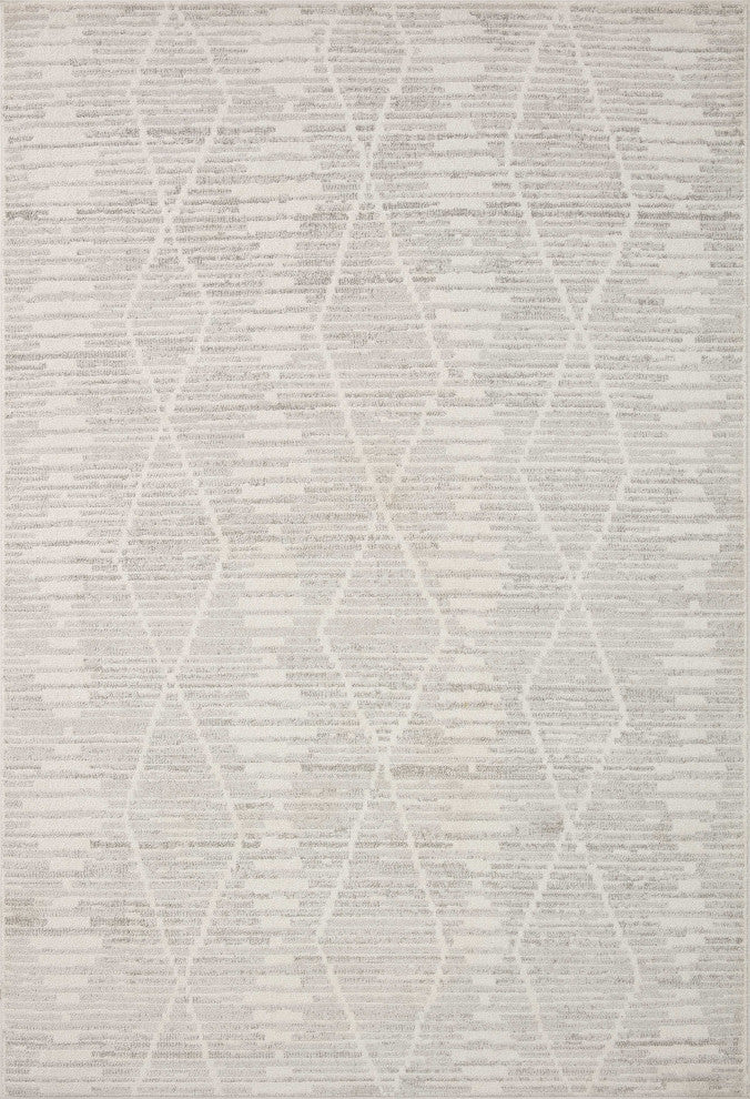 Loloi II Kamala Ivory / Silver 6'-7" x 9'-6" Area Rug