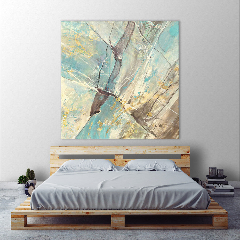 "Blue Water II" Fine Art Canvas Print, 54"x54"