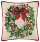 Classic Christmas Hook Pillow Wreath