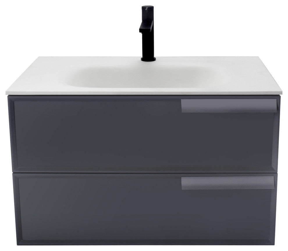 Aquamoon Garda 30" Bathroom Vanity Cabinet, Gray