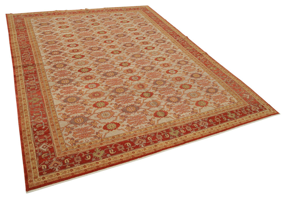 Rug N Carpet - Handwoven Oriental 8' 0" x 9' 10" Unique Oushak Area Rug