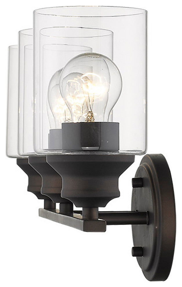 Gemma 3-Light Oil-Rubbed Bronze Vanity