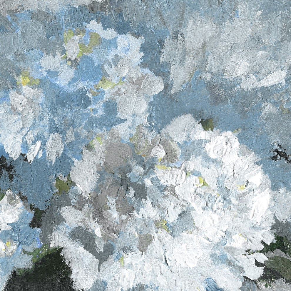 "Blue Zoom" Painting Print on Wrapped Canvas, 40"x40"