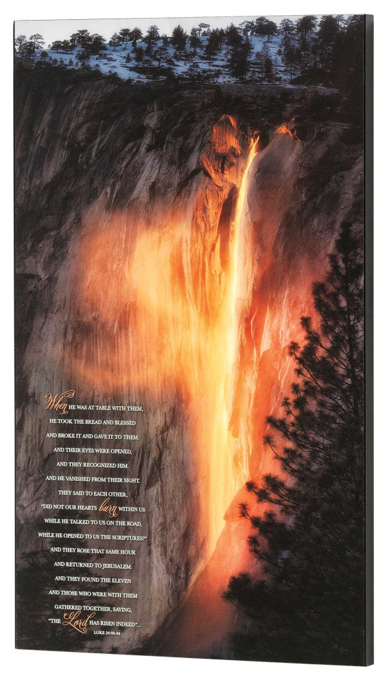 Wall Plaque, Did Not Hearts Burn Luke 24