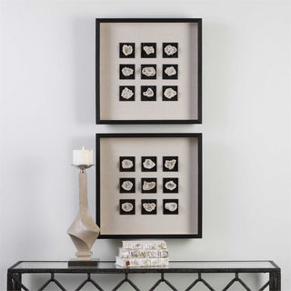 Geode Linen Shadow Box Designed by Grace Feyock