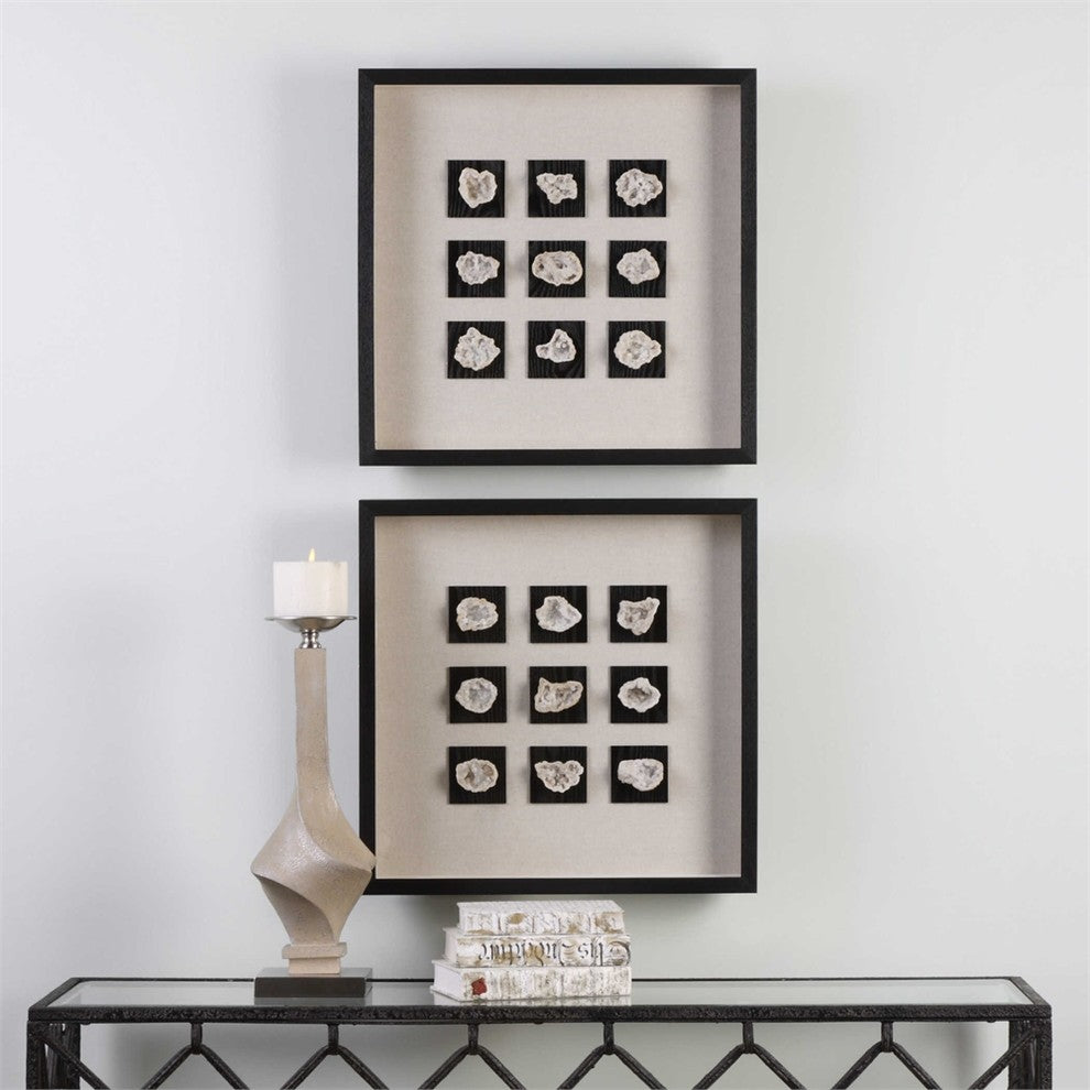 Geode Linen Shadow Box Designed by Grace Feyock