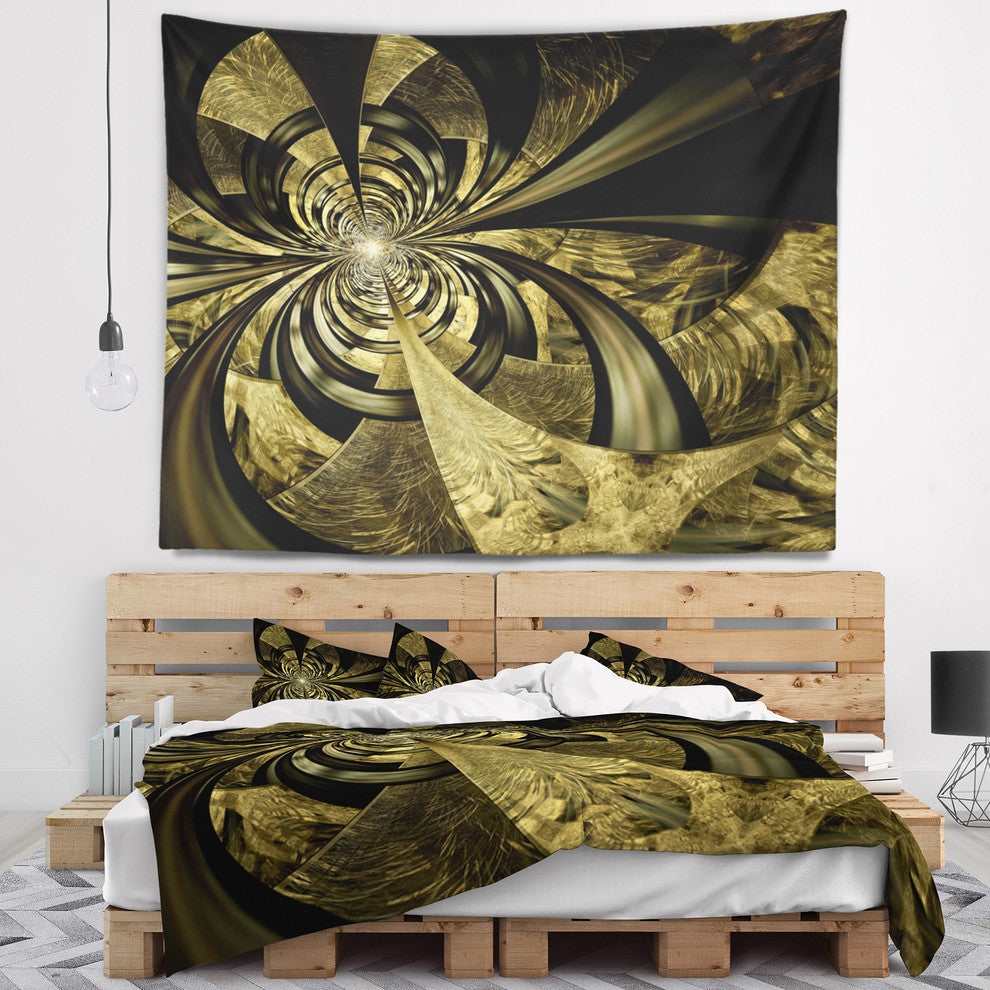 Colorful Fractal Flower Pattern Abstract Wall Tapestry, 92"x78"