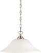 Nuvo Dupont 1-Light Incandescent Pendant Light Fixture, Brushed Nickel
