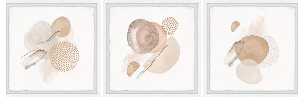 Vanishing Sphere Triptych, 3-Piece Set, 12x12 Panels