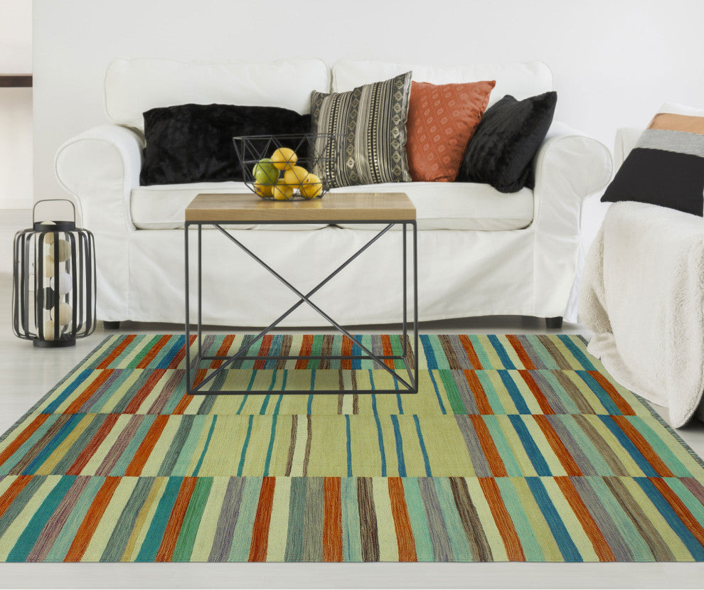 Winchester Kilim Daimary Gold/Rust Rug, 4'10x6'5