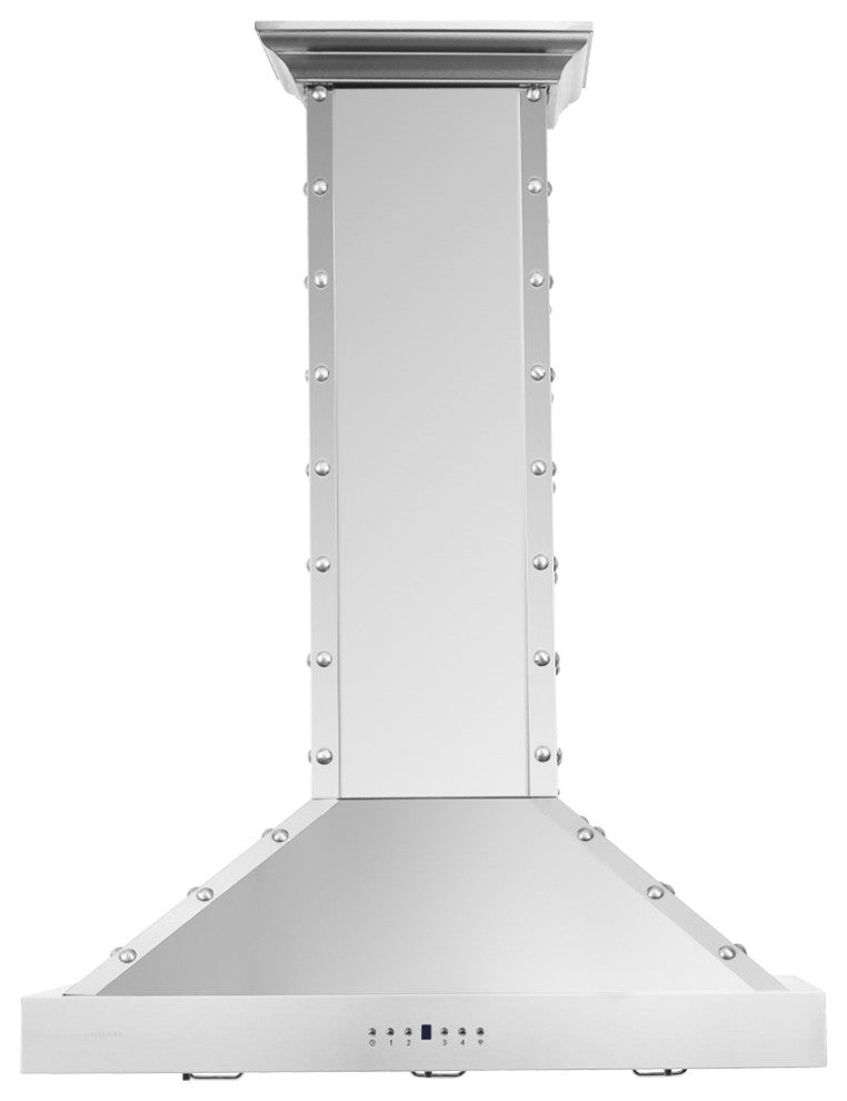 CAVALIERE 36" Wall Mounted Range Hood 900 CFM Brushed Stainless Steel LED