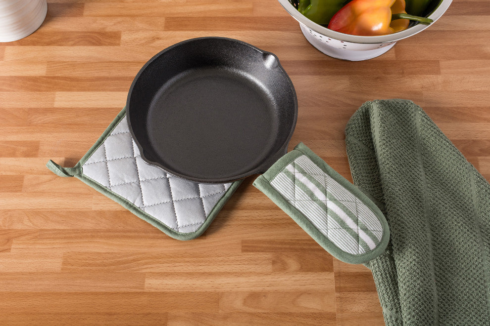DII Artichoke Chef Stripe Pan Handle, Set of 3