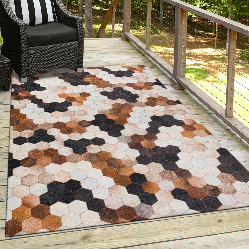 Indoor/Outdoor Stetson SS9 Canyon Machine Washable 3' x 5' Rug