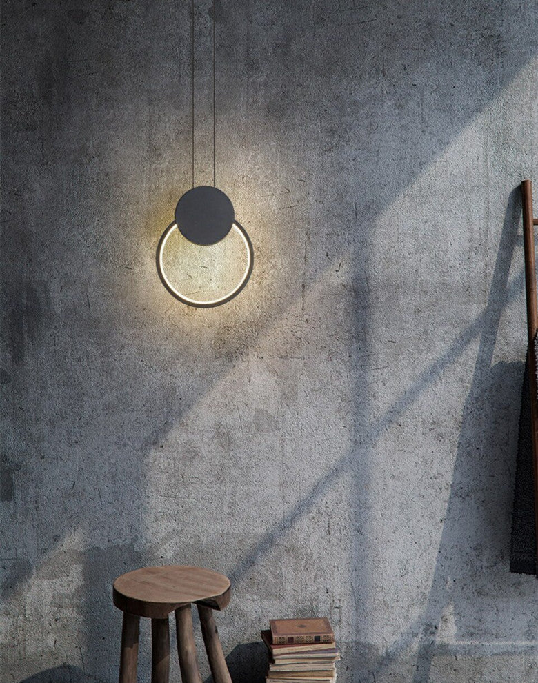 MIRODEMIÂ® Bouyon | Modern LED Minimalist Creative Long Pendant Light, Round