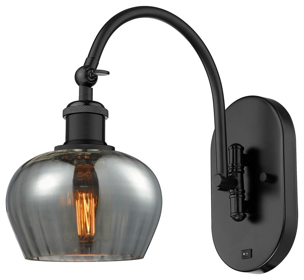 Innovations 518-1W-BK-G93 1-Light Sconce, Matte Black