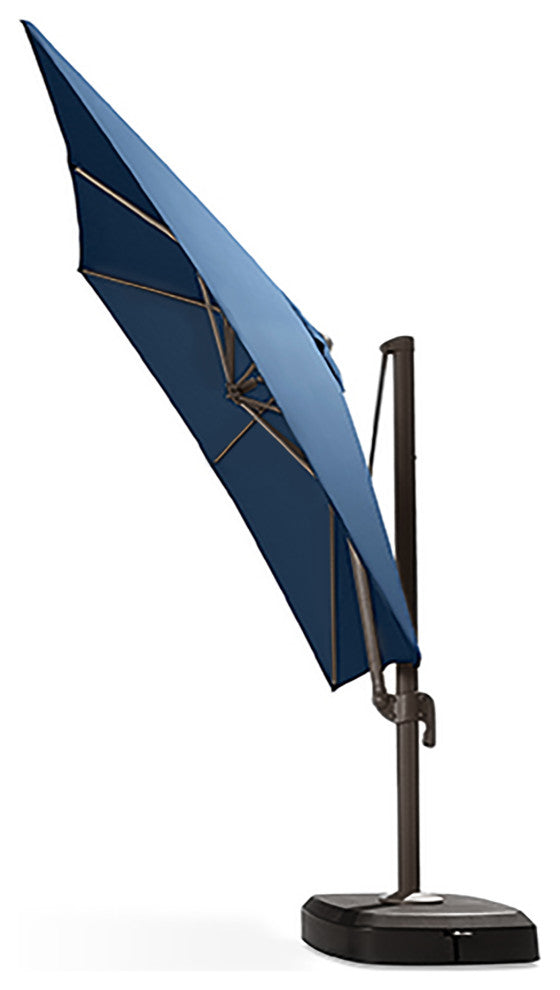 Portofino Comfort Sunbrella Outdoor Patio 10ft Resort Umbrella, Laguna Blue