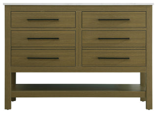 Home Living 48" Single Bathroom Vanity, Chestnut Brown